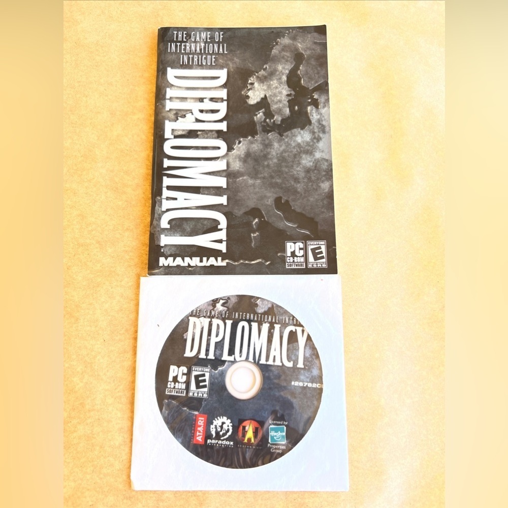 Diplomacy  - Game of International Intrigue PC CD-Rom Game With Manual